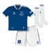 Everton Ashley Young #18 Babykleding Thuisshirt Kinderen 2023-24 Korte Mouwen (+ korte broeken)